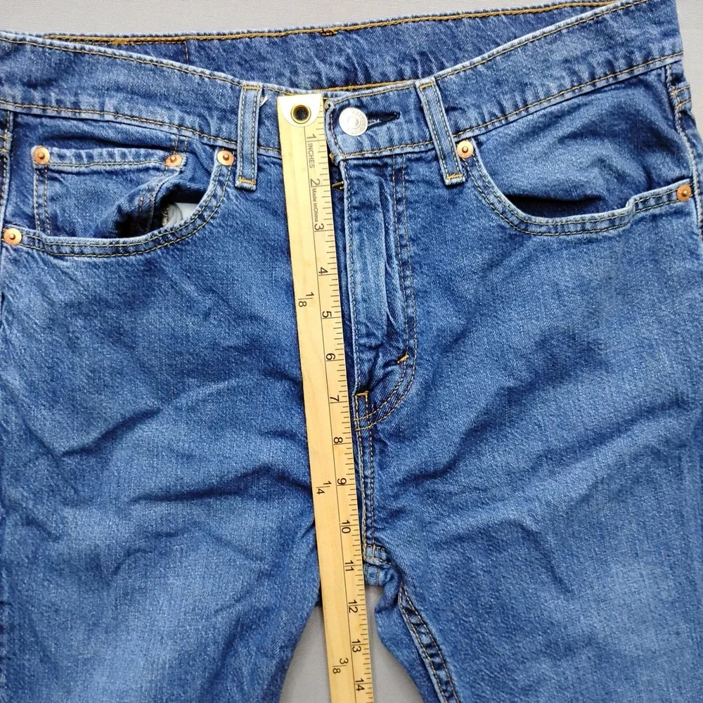 Levis 505 Regular Fit Jeans Mens 32x30 Medium Wash Blue Denim
